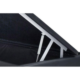 Super Cama Baú Viúva 128x188 - Sintético Cinza - 2