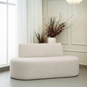 Ver imagem 2 de Sofá Reto 02 Lugares 150cm Mônaco Bouclé Off White - Nexta Casa