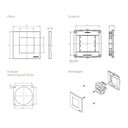Ver imagem 2 de Placa para Móveis 80x80 com Tomada Dupla Margirius Sleek Colors 2p+t 20a Argila