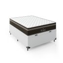 Ver imagem 4 de Cama Box Baú Viúva + Colchão Paris Molas Ensacadas Pocket - 66x128x188cm - e-Shop Casa - Couro