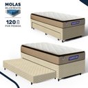Ver imagem 2 de Cama Box com Colchão Gazin de Molas Ensacadas Pillow Top Air Pro + Auxiliar de Espuma Solteiro 88 cm