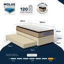 Ver imagem 4 de Cama Box com Colchão Gazin de Molas Ensacadas Pillow Top Air Pro + Auxiliar de Espuma Solteiro 88 cm