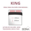 Ver imagem 4 de Jogo de Cama King 400 Fios Capuccino Ponto Palito 4 Peças