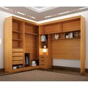 Ver imagem 7 de Guarda Roupa Casal Sparta com Cabeceira Queen 4 Portas Correr 3 Gavetas MDF Cinamomo Leifer Móveis
