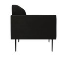 Ver imagem 3 de Sofá Namoradeira Pés Villach Marisa Suede D03 - D'Rossi Preto