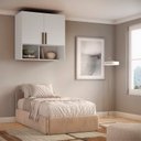 Ver imagem 2 de Módulo Aéreo para Quarto 2 Portas 100cm 100% MDF Trend Altezza