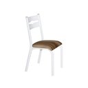 Ver imagem 4 de Conjunto de Mesa com 4 Cadeiras Luna Clássica Bege/Branco/Capuccino