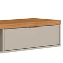 Ver imagem 5 de Bancada Suspensa Rack para Sala 136cm Prime L06 Nature/Off White - Mpozenato