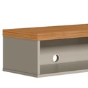 Ver imagem 3 de Bancada Suspensa Rack para Sala 136cm Prime L06 Nature/Off White - Mpozenato