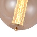 Ver imagem 4 de Lustre Pendente Nordecor Janni 2885 Dourado Fosco Led Bivolt