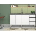 Ver imagem 1 de Gabinete Cozinha Aço 1,94m Premium com 4 Pés Pré-montado:branco