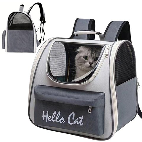 Mochila Bolsa Transporte Cachorro Gato Pet Animais Estimaçao Bolso Ventilado Ar Vista Panoramica Pas