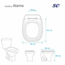 Ver imagem 3 de Assento Sanitário Alamo Marfim (bege) Para Louça Santa Clara