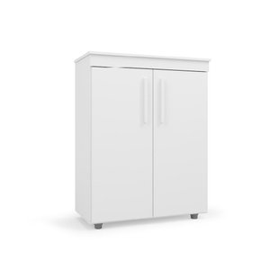 Armário Multiuso Organizador Office 2 Portas Advantage Cor Branco Marca Batrol