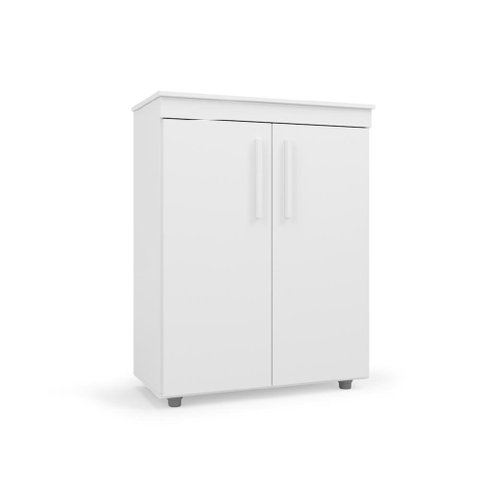 Armário Multiuso Organizador Office 2 Portas Advantage Cor Branco Marca Batrol