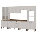 Ver imagem 2 de Cozinha Modulada Completa 6 Peças Modelo Americano Provençal com Tampo Branco/Ébano