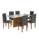 Ver imagem 3 de Conjunto Sala de Jantar Fidelitá Itália 170cm com 6 Cadeiras