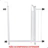 Grade Portão Proteção Pet Cachorro 69 a 73 Cm Criança Cães Cor: Branco - 4