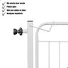 Grade Portão Proteção Pet Cachorro 69 a 73 Cm Criança Cães Cor: Branco - 3