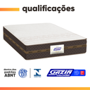 Ver imagem 3 de Colchão Casal Gazin Molas Flora Marrom/branco 138x188x22cm