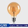 Lâmpada Filamento Led G95 4w 2200k Bivolt Âmbar:5 Unidades - 2