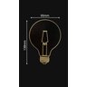 Lâmpada Filamento Led G95 4w 2200k Bivolt Âmbar:5 Unidades - 3