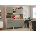 Ver imagem 4 de Cozinha Compacta Select 6 Portas 2 Gavetas Avena Touch Menta 96211 Demóbile