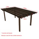 Ver imagem 4 de Cobertura Policarbonato Alveolar 3,00m x 6,00m - Bronze 4mm