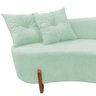 Namoradeira Sofá Feijão Luna Orgânica Veludo Acqua - 5