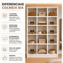 Ver imagem 7 de Estante Livreiro Colméia 15 Nichos Organizador Moderno Loja Casa Escritório Expositores Branco