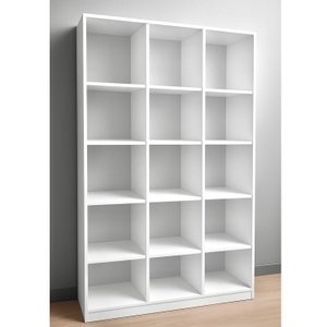 Estante Livreiro Colméia 15 Nichos Organizador Moderno Loja Casa Escritório Expositores