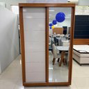Ver imagem 5 de Guarda Roupa Solteiro Titan c/ Esp. 2 Portas 2 Gavetas Bom Pastor Naturale/Off
