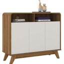 Ver imagem 2 de Buffet Aparador 3 Portas Eccos Marrom/Nature/Off White