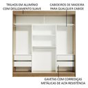 Ver imagem 6 de Guarda-roupa Casal Madesa Reno 3 Portas de Correr com Espelho