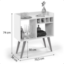 Ver imagem 6 de Aparador Buffet Cantinho do Café Rubi - Varias Cores Cor:cinza / Nature