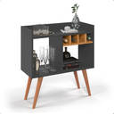 Ver imagem 3 de Aparador Buffet Cantinho do Café Rubi - Varias Cores Cor:cinza / Nature