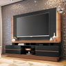 Estante Home Theater Para Tv Até 70Pol HB Móveis Palazzo Nature E Preto - 1