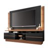 Estante Home Theater Para Tv Até 70Pol HB Móveis Palazzo Nature E Preto - 2