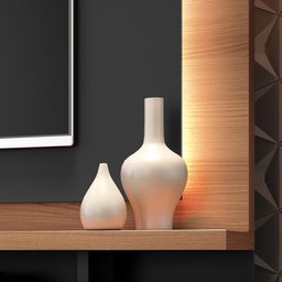 Estante Home Theater Para Tv Até 70Pol HB Móveis Palazzo Nature E Preto - 3