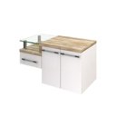 Ver imagem 1 de Gabinete Armario para Banheiro Legno 830 (somente Balcao) Branco Chess C-carvalho