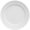 Ver imagem 5 de 4 Pratos de Sobremesa 21cm em Porcelana Relevo Chevron Germer Branco Redondo