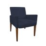 Poltrona Decorativa Recepção Escritório Sophia Suede Azul Marinho Kasa Sofá - 1