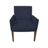 Poltrona Decorativa Recepção Escritório Sophia Suede Azul Marinho Kasa Sofá - 2