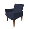 Poltrona Decorativa Recepção Escritório Sophia Suede Azul Marinho Kasa Sofá - 4