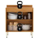 Ver imagem 4 de Balcão de Cozinha Plena 92800 80 Cm 2 Portas Cinamon Off White - Demóbile