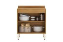 Ver imagem 2 de Balcão de Cozinha Plena 92800 80 Cm 2 Portas Cinamon Off White - Demóbile