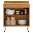 Ver imagem 5 de Balcão de Cozinha Plena 92800 80 Cm 2 Portas Cinamon Off White - Demóbile