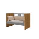 Ver imagem 4 de Berço Mini Cama Grade Móvel Giovana Marrom/Nature/Cinza