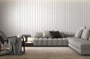 Ver imagem 5 de Painel Ripado/forro Lambri Branco 2750 X 455 X 9mm - Caixa com 4 Painéis = 5m2