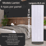 Painel Ripado/forro Lambri Branco 2750 X 455 X 9mm - 2